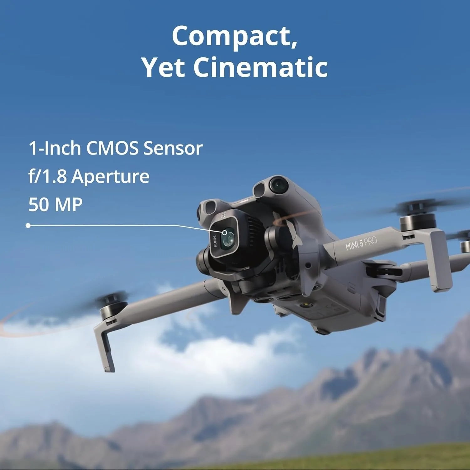 DJI Mini 5 Pro Fly More Combo with DJI RC 2 – 4K Drone, 1-Inch CMOS, 3 Batteries, Omnidirectional Obstacle Sensing