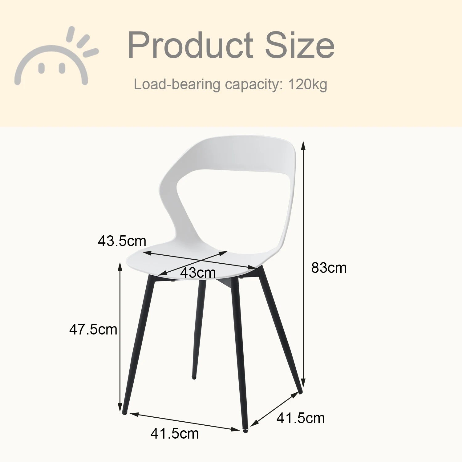 Set of 4 / 6 Scandinavia Dining Chairs for Dining Room Furniture Chair Nordic Designer Creative Household Backrest Chair