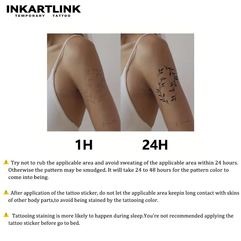Angels and Love Temporary Tattoo,Lasts To 15 Days New Technology Magic Waterproof Semi Permanent Sticker.