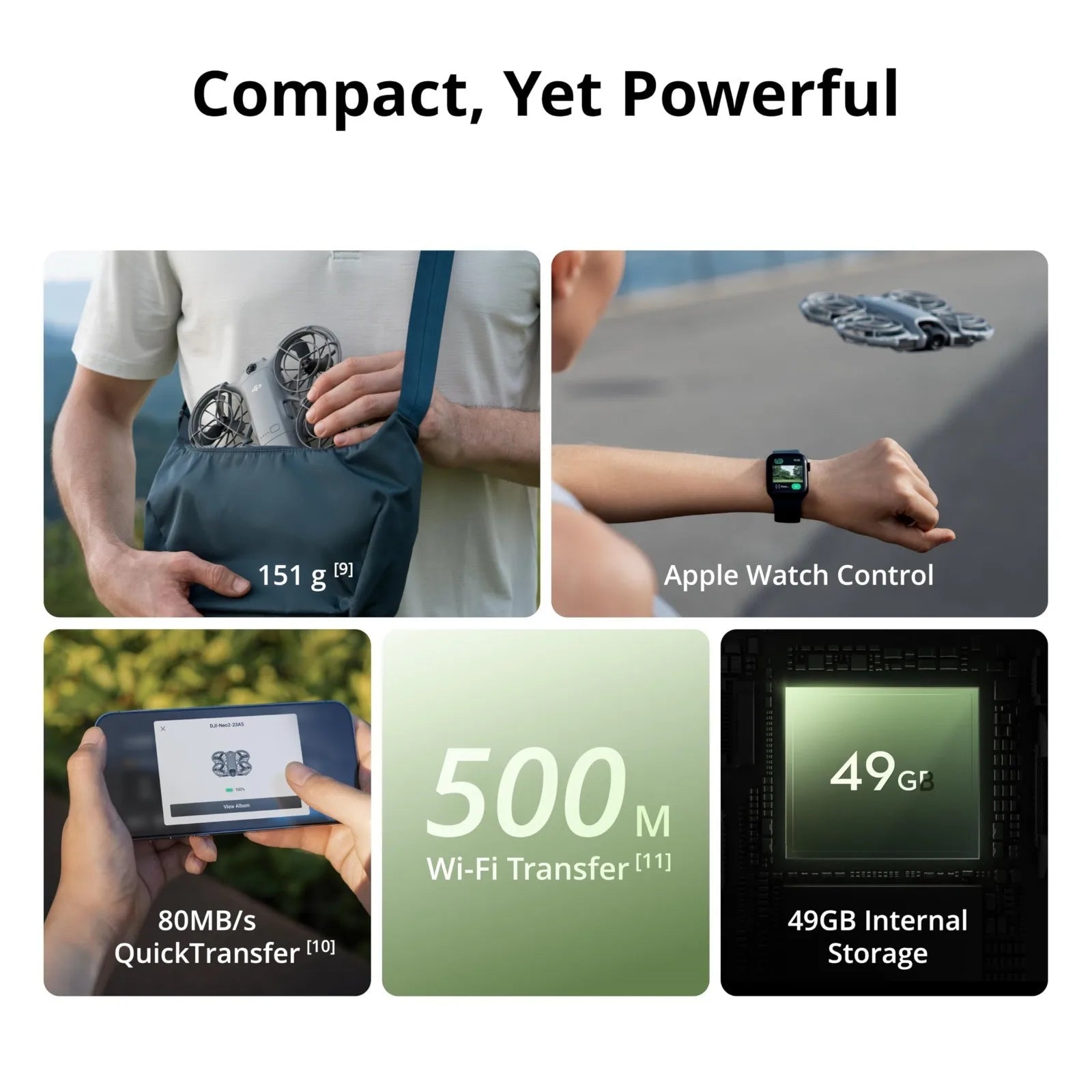 DJI Neo 2 Motion Fly More Combo Drone with RC Motion 3 & Goggles N3, 4K FPV Camera Drone for Beginners, Stable Digital Transmission, Includes 3 Batteries
