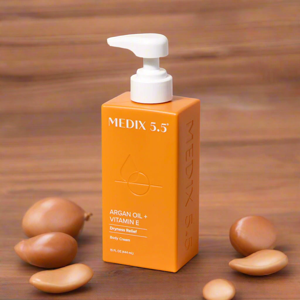 Medix 5.5 Body Cream Lotion Argan Oil + Vitamin E 15oz (444m - Premium Beauty Product
