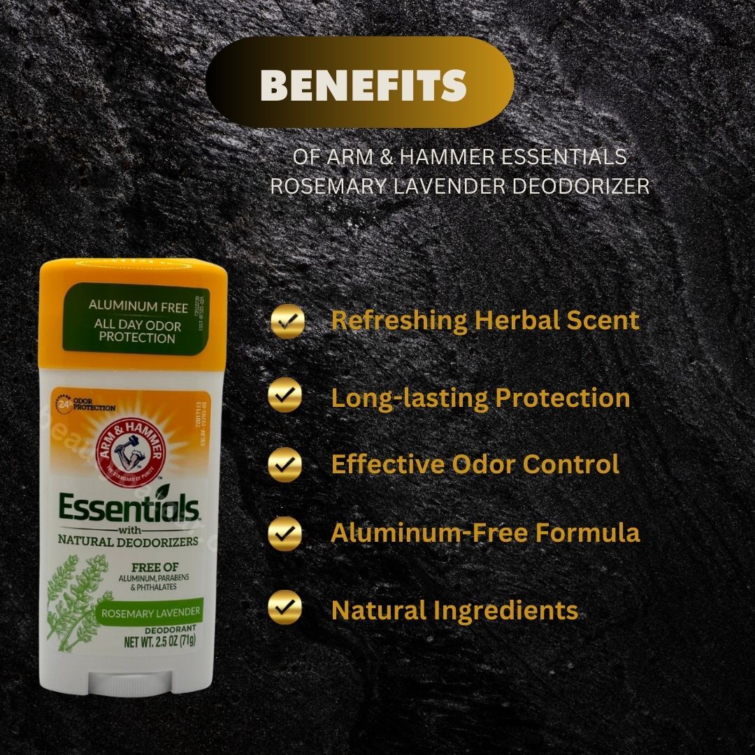 Arm Hammer Essentials Rosemary Lavender Deo 71G - Premium Beauty Product