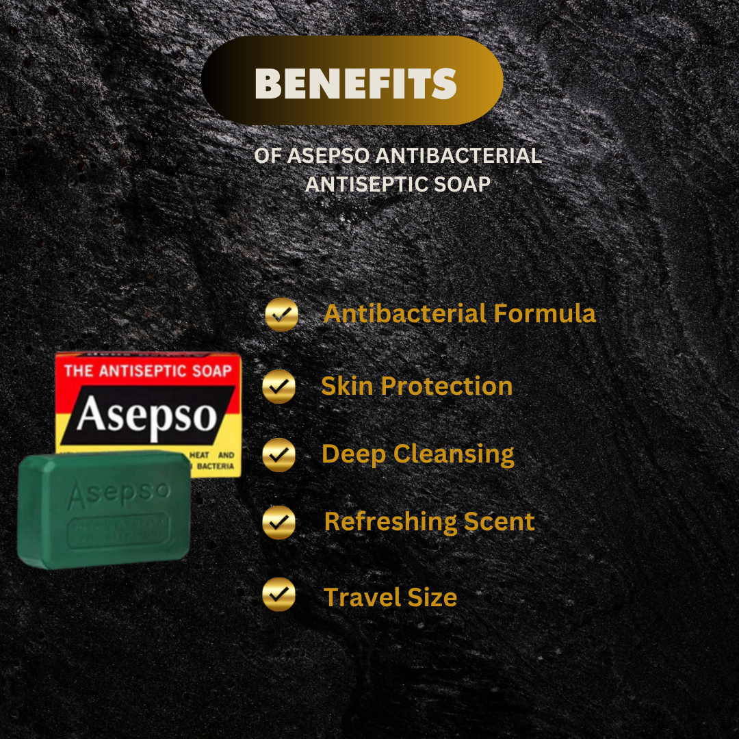Asepso Antibacterial Antiseptic Soap 2 8 Oz - Premium Beauty Product