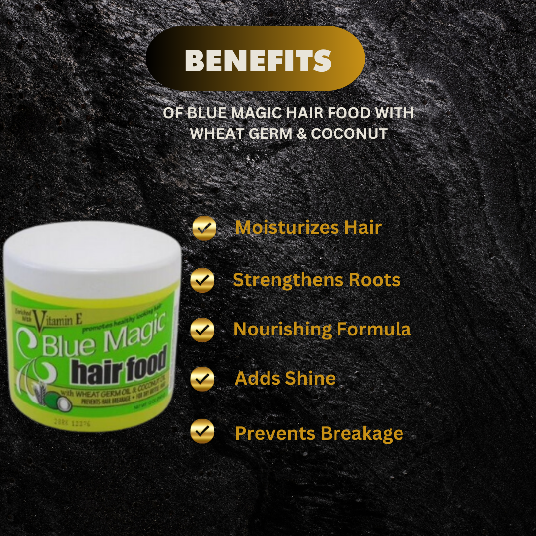 Blue Magic Hair Food With Wheat Germ Coconut Oil 12 Oz - Premium Beauty Product