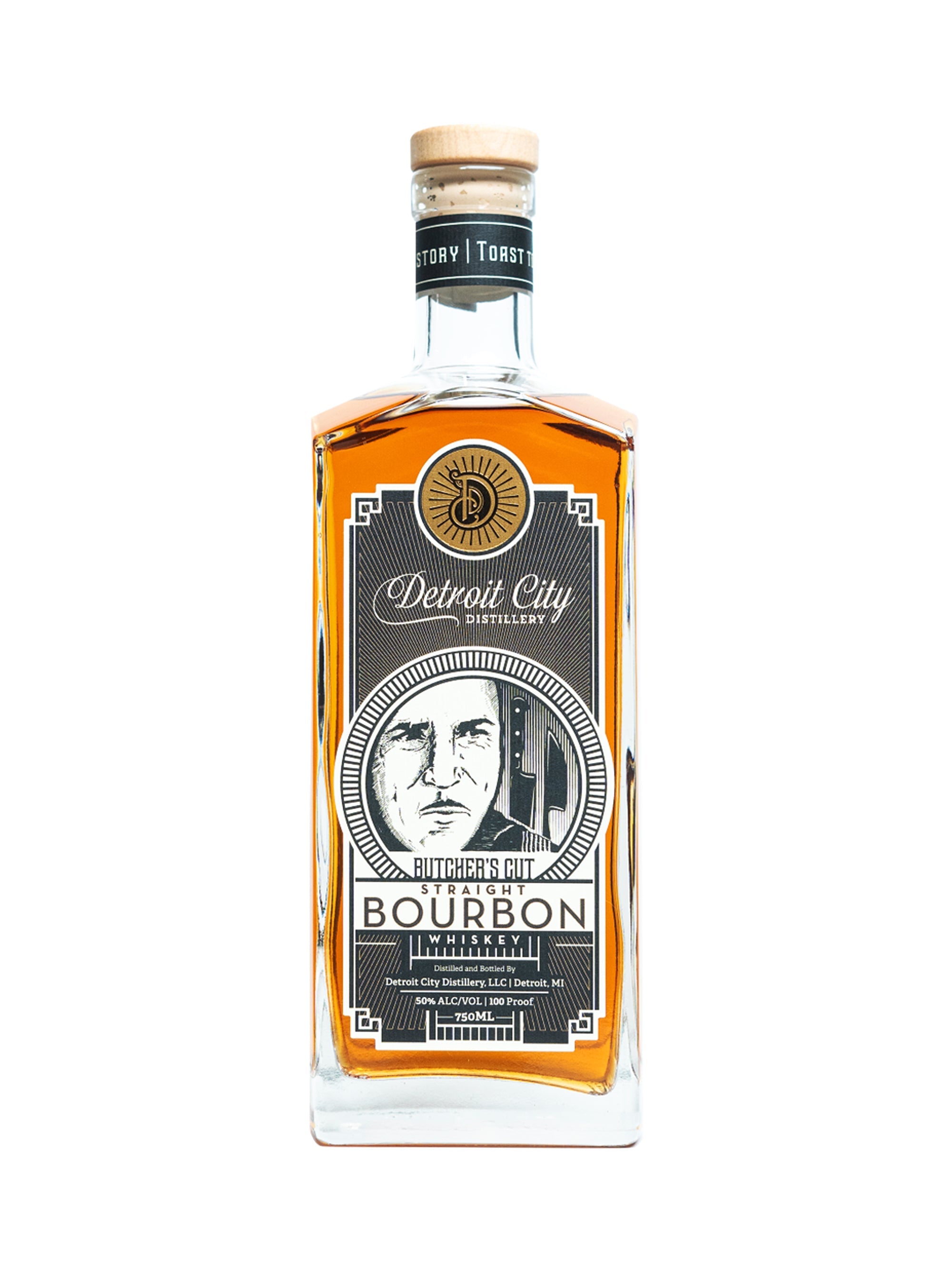 Detroit City Distillery Butcher's Cut Bourbon Whiskey, Michigan, USA (750ml)