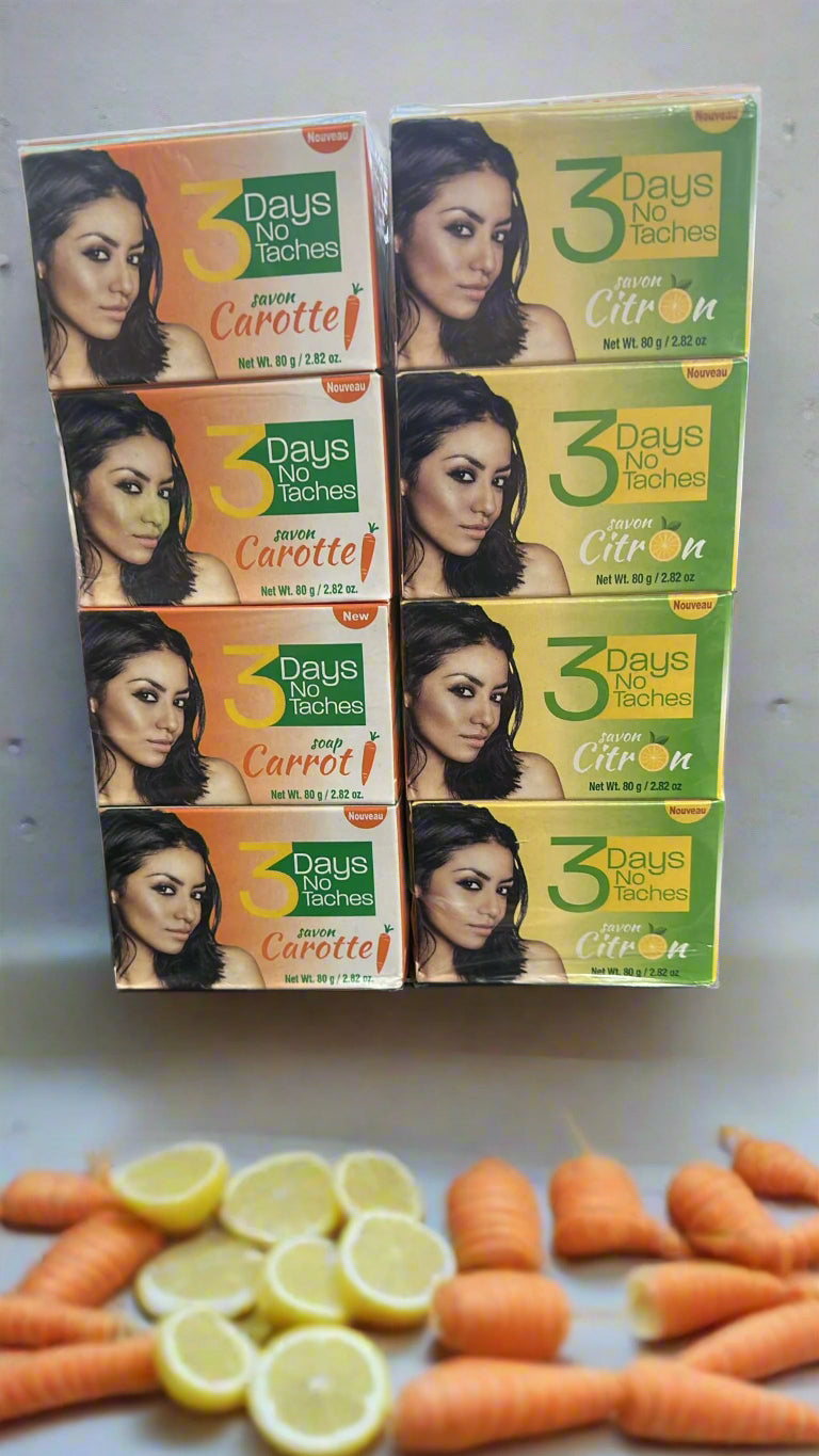 3 Days No Taches Lemon Soap Pack Of 3 80 Grm - Premium Beauty Product
