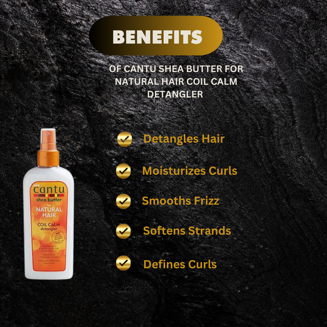 Cantu Shea Butter For Natural Hair Coil Calm Detangler 8 Oz - Premium Beauty Product