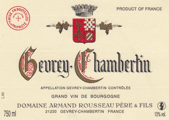 1971 Domaine Armand Rousseau Pere et Fils Gevrey-Chambertin, Cote de Nuits, France (750ml)