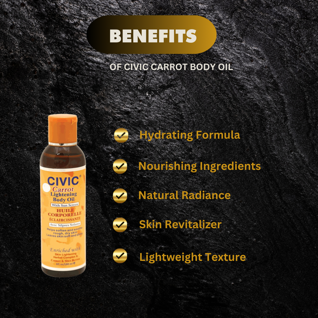 Civic Carrot Body Oil 6 Oz - Premium Beauty Product