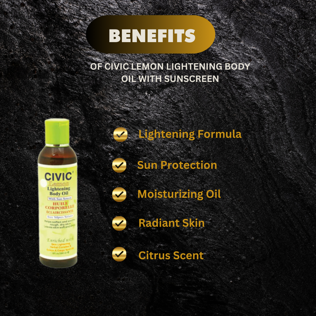 Civic Lemon Body Oil 6 Oz - Premium Beauty Product