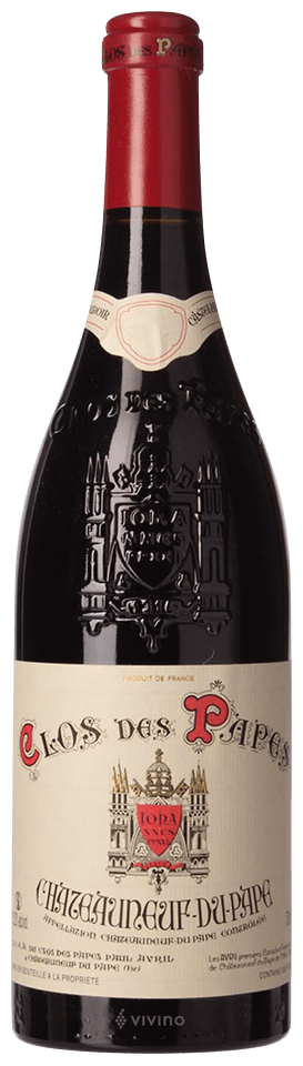 2019 Paul Avril Clos des Papes Chateauneuf-du-Pape Rhone, France