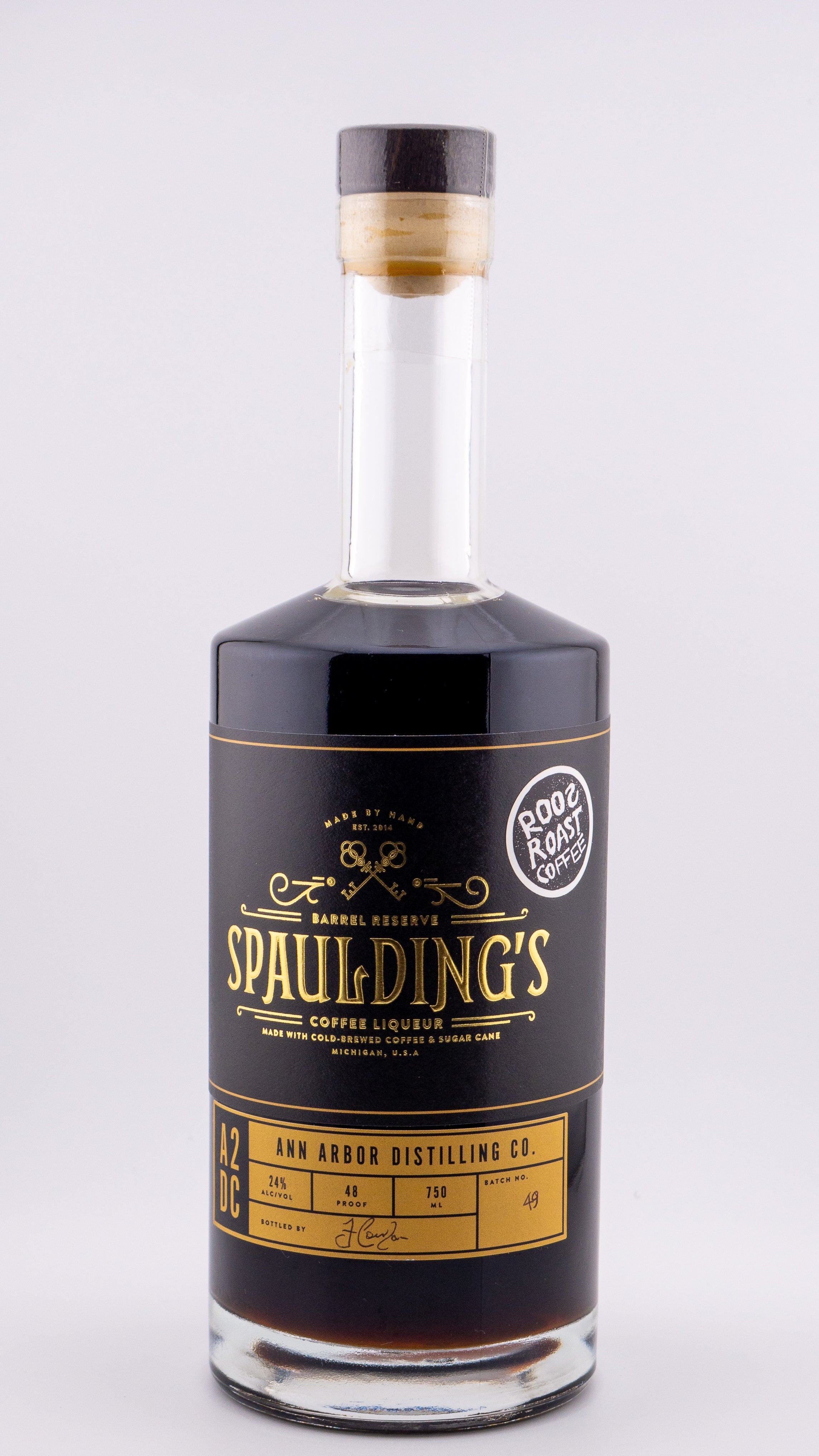 Ann Arbor Distilling Spaulding's Coffee Liqueur, Michigan, USA (750ml)