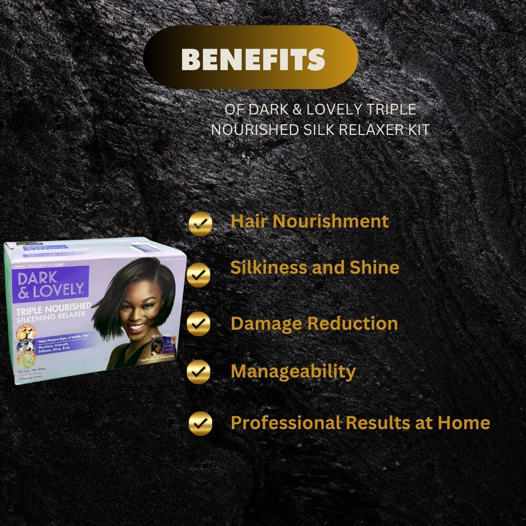 Dark Lovely Triple Nourished Silk Relaxer Kit - Premium Beauty Product