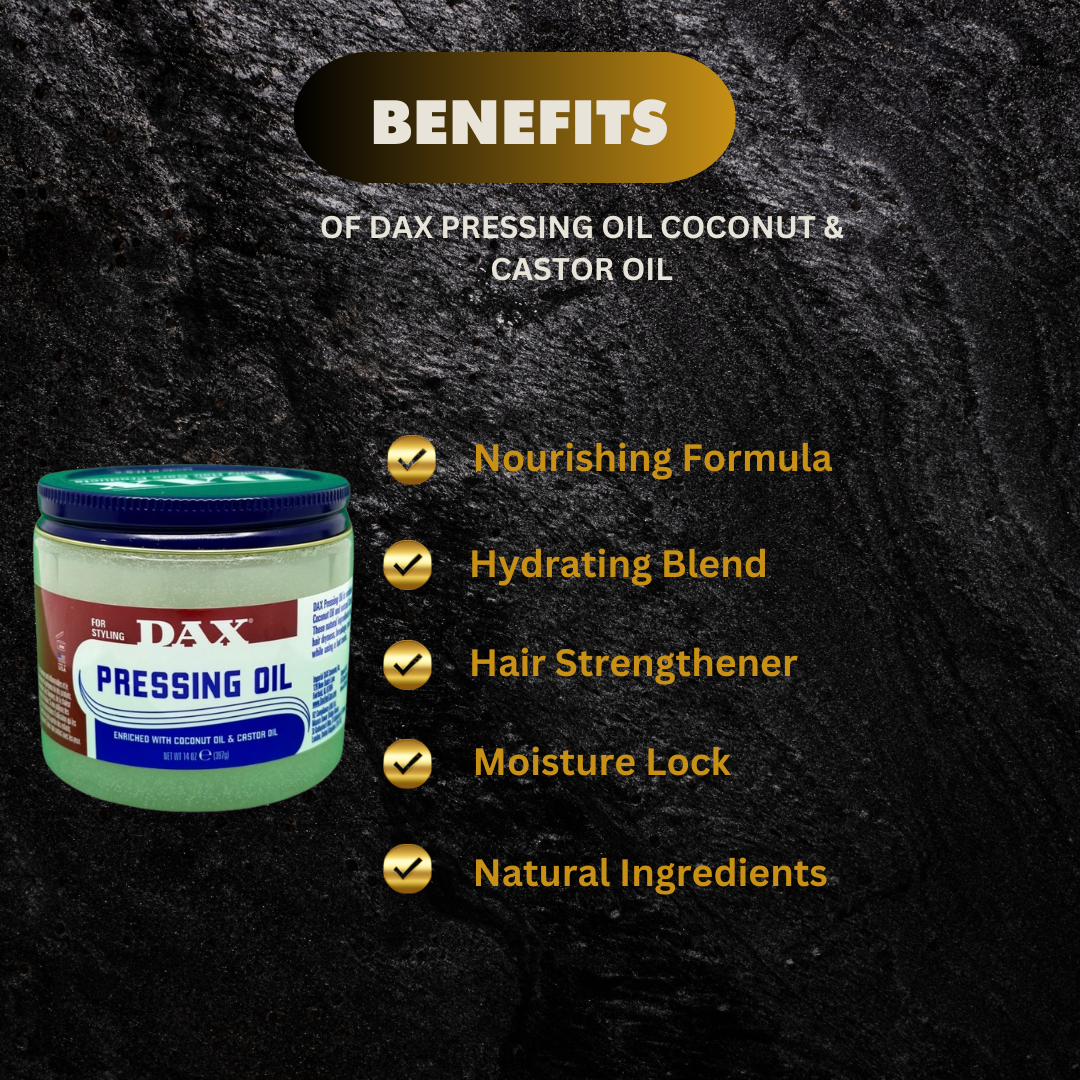 Dax Pressing Oil Coconut Castor Oil 397G - Premium Beauty Product