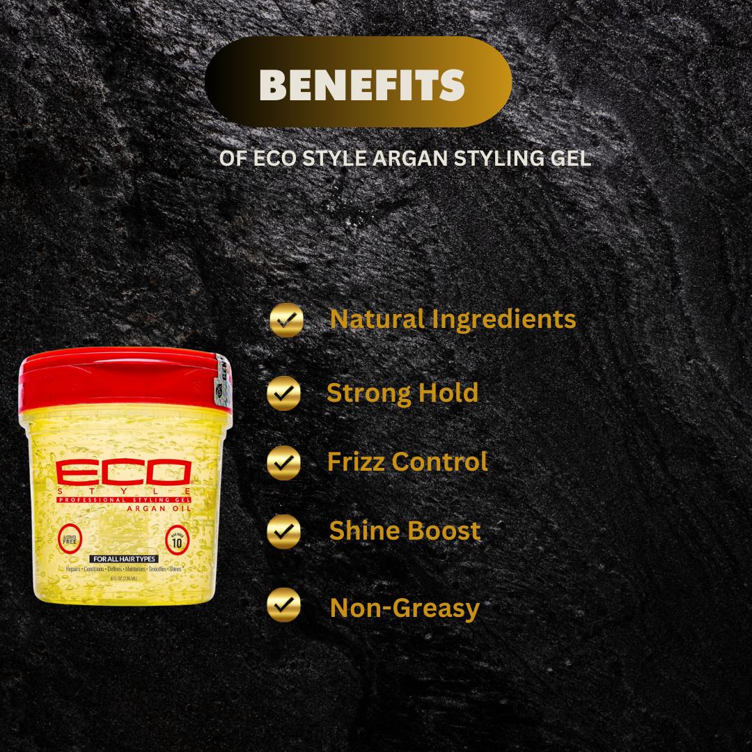 Eco Style Argan Oil Styling Gel 16 Oz - Premium Beauty Product