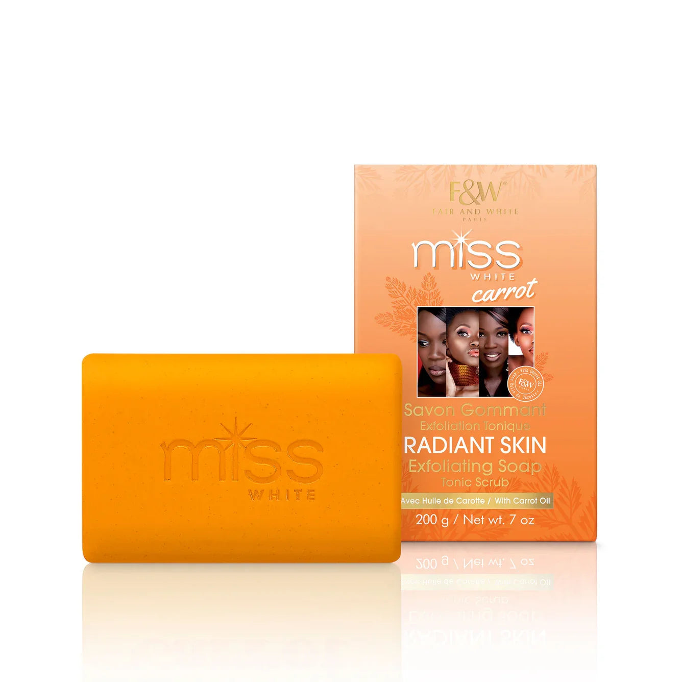 Miss White Carrot Exfoliating Soap Tonic Scrub 200g - Premium Beauty Product