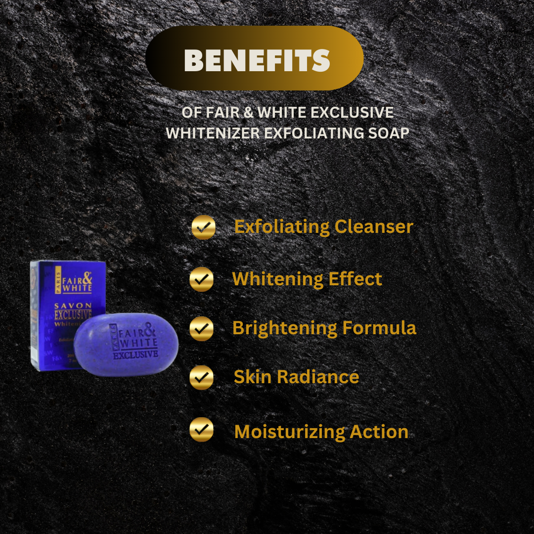 Fair White Exclusive Whitenizer Exfoliating Soap 7 Oz - Premium Beauty Product