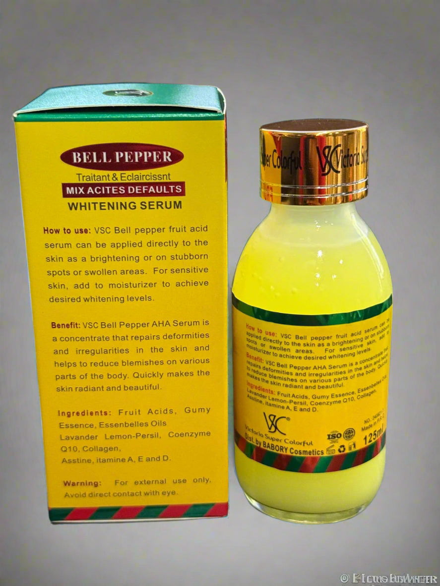 Vsc Fruit Acids Serum Bell Papper Whitening Serum 125 Ml - Premium Beauty Product