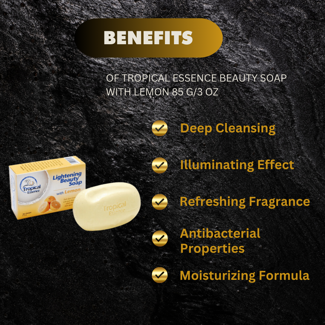 Tropical Essence Beauty Soap With Lemon 85 G 3 Oz - Premium Beauty Product