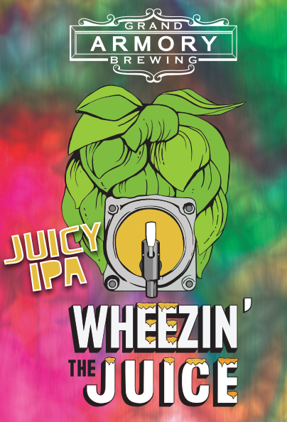 (24pk cans)-Grand Armory Wheezin' The Juice India Pale Ale Beer, Michigan, USA (12oz)