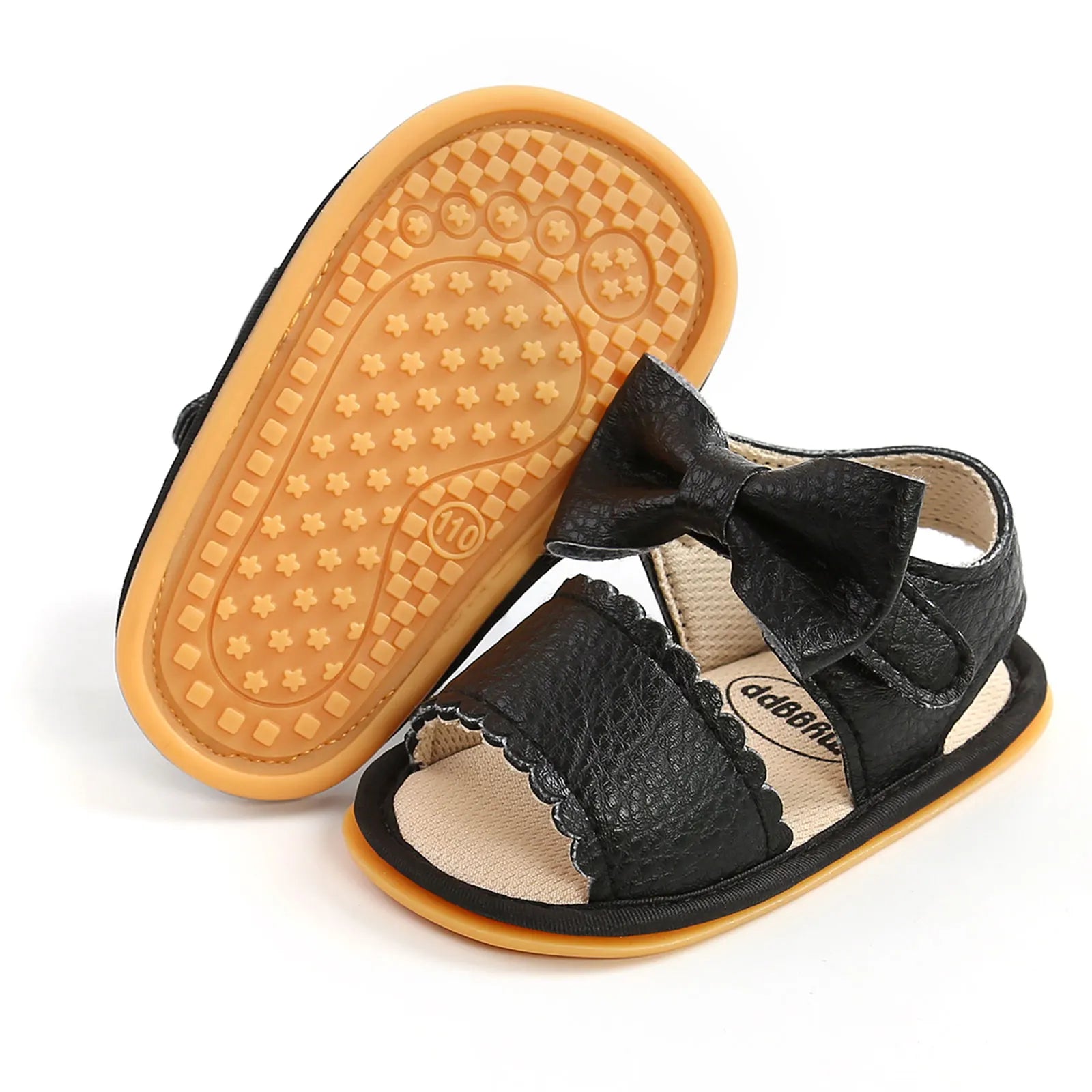 2021-02-23 Lioraitiin 0-18M Newborn Infant Baby Girl Summer Sandals Soft Sole Outdoor First Walker