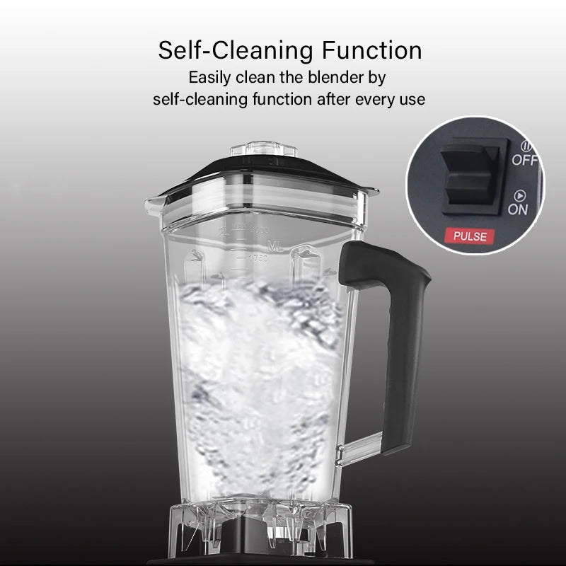Biolomix BPA Free 2200W Commercial Grade Timer Blender Mixer Heavy Duty Automatic Fruit Food Processor Ice Crusher Smoothies