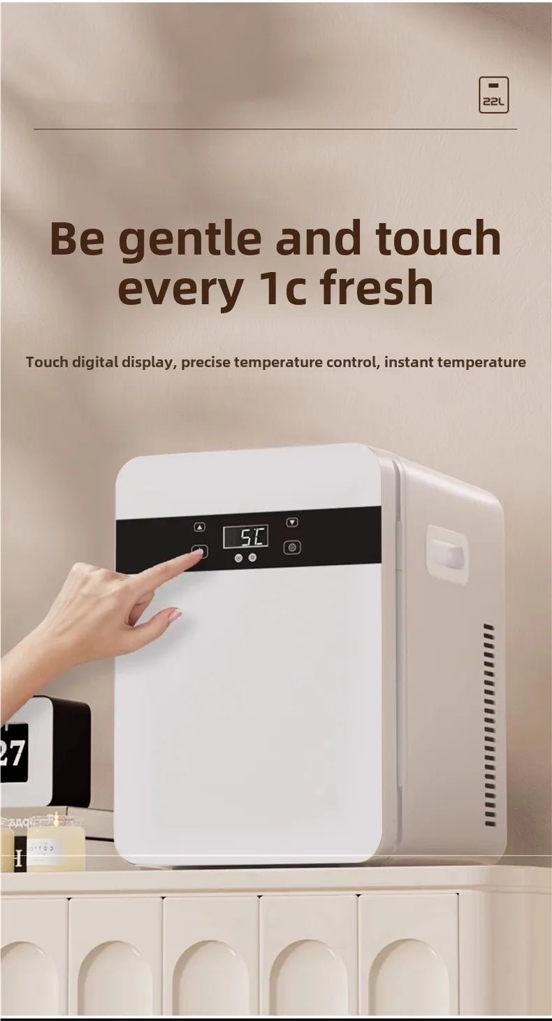16L High-Efficiency And Energy-Saving Car Refrigerator Is Compact And Portable, Powerful And Ultra-Quiet For Outdoor Adventure
