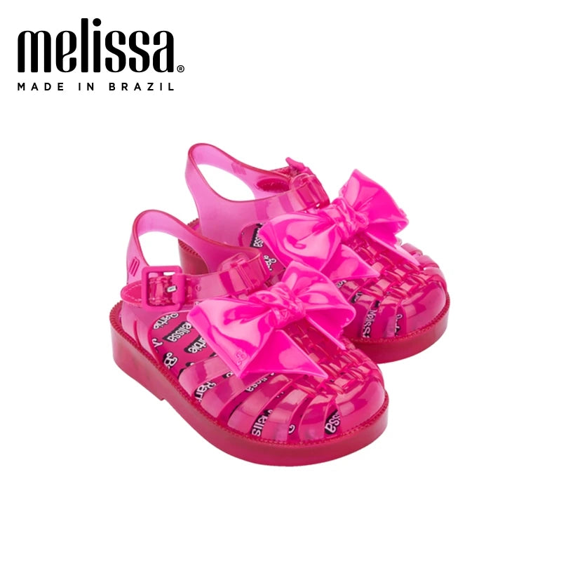 New Arrival 2025 Mini Melissa Children Sandals Hot Sale Kids Beach Shoes Big Girl and Boy Fashion Jelly Shoes