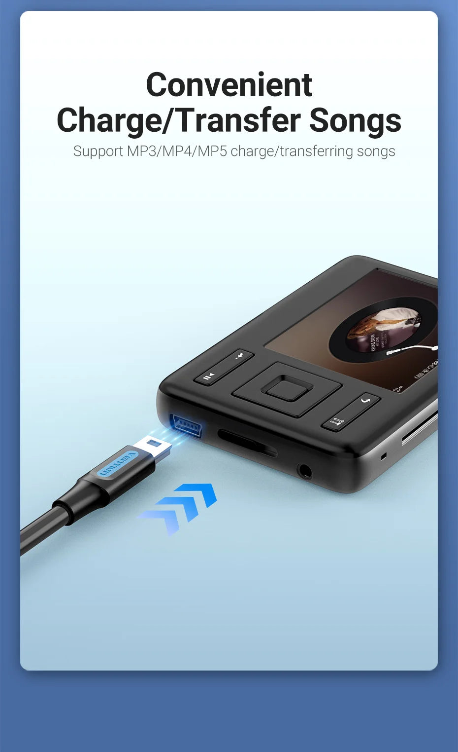 Vention Mini USB Cable Mini USB to USB Fast Data Charger Cable for MP3 MP4 Player Car DVR GPS Digital Camera HDD Mini USB 1m 3m