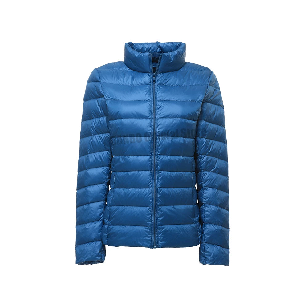 Women Spring Jacket Fashion Short Ultra Lightweight Packable Puffer Coats 15 Colors Female Down Warm Korean Slim Fit Parkas 5XL