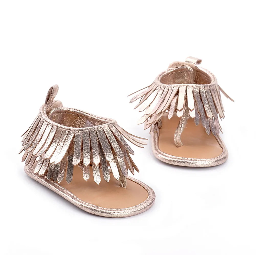 Fast Shipping Newborn Baby Boys Girls Summer Frist Walkers Summer Shoes Tassel Shoes Soft Sole Prewalker 0-12M