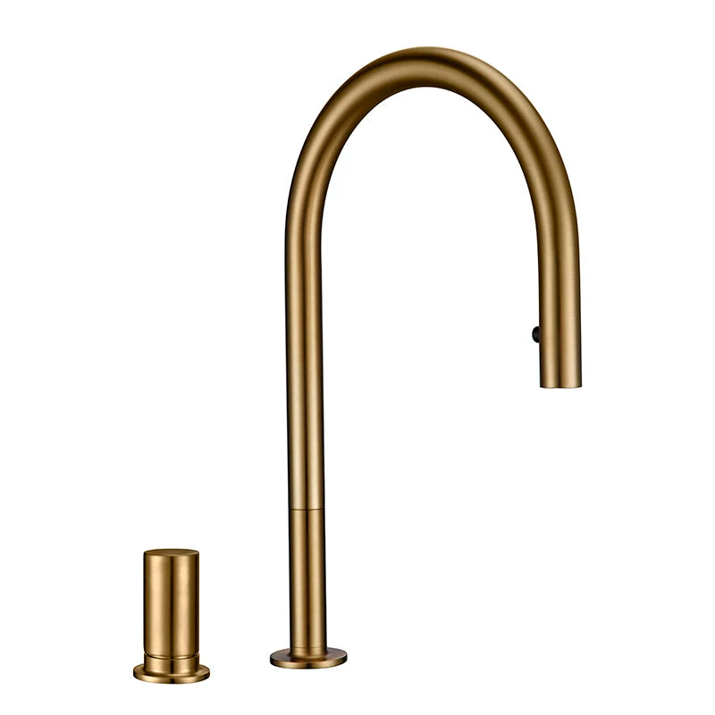 Modern Kitchen Faucet Brsuh Matt Brass Material Kitchen Sink Faucet Kitchen Product Kitchen Sink Mixer Tap