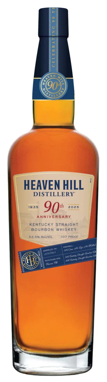 Heaven Hill Distilleries 90th Anniversary 9 Year Old Straight Bourbon Whiskey, Kentucky, USA (750ml)