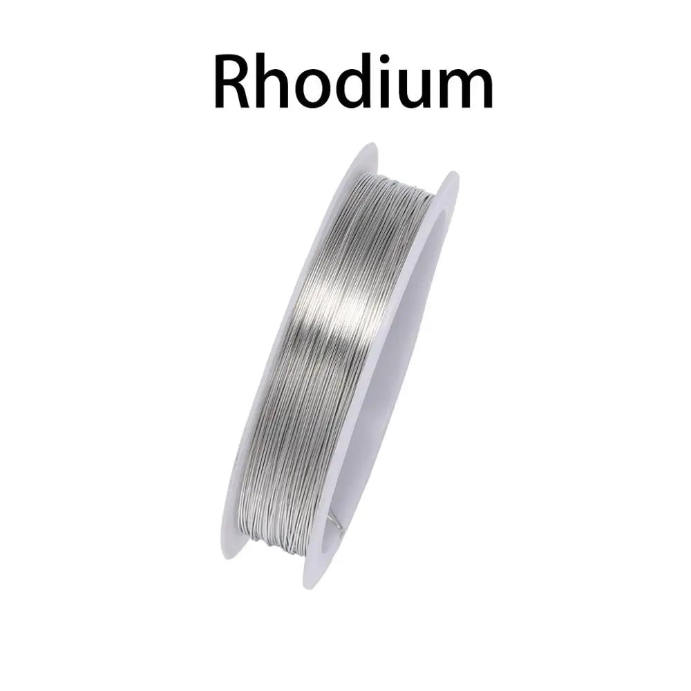 1 Roll 0.2/0.3/0.4/0.5/0.6/0.7/0.8/1mm Sturdy Copper Wire Beading Wire For Bracelet Necklace DIY Jewelry Making Accessories