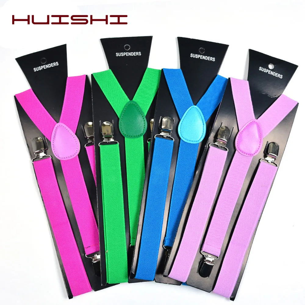 Suspenders For Men Pants Apparel Adult Suspender Man Shirt Dress Women Wedding Party Solid Colors Suit Skirt With Braces Straps