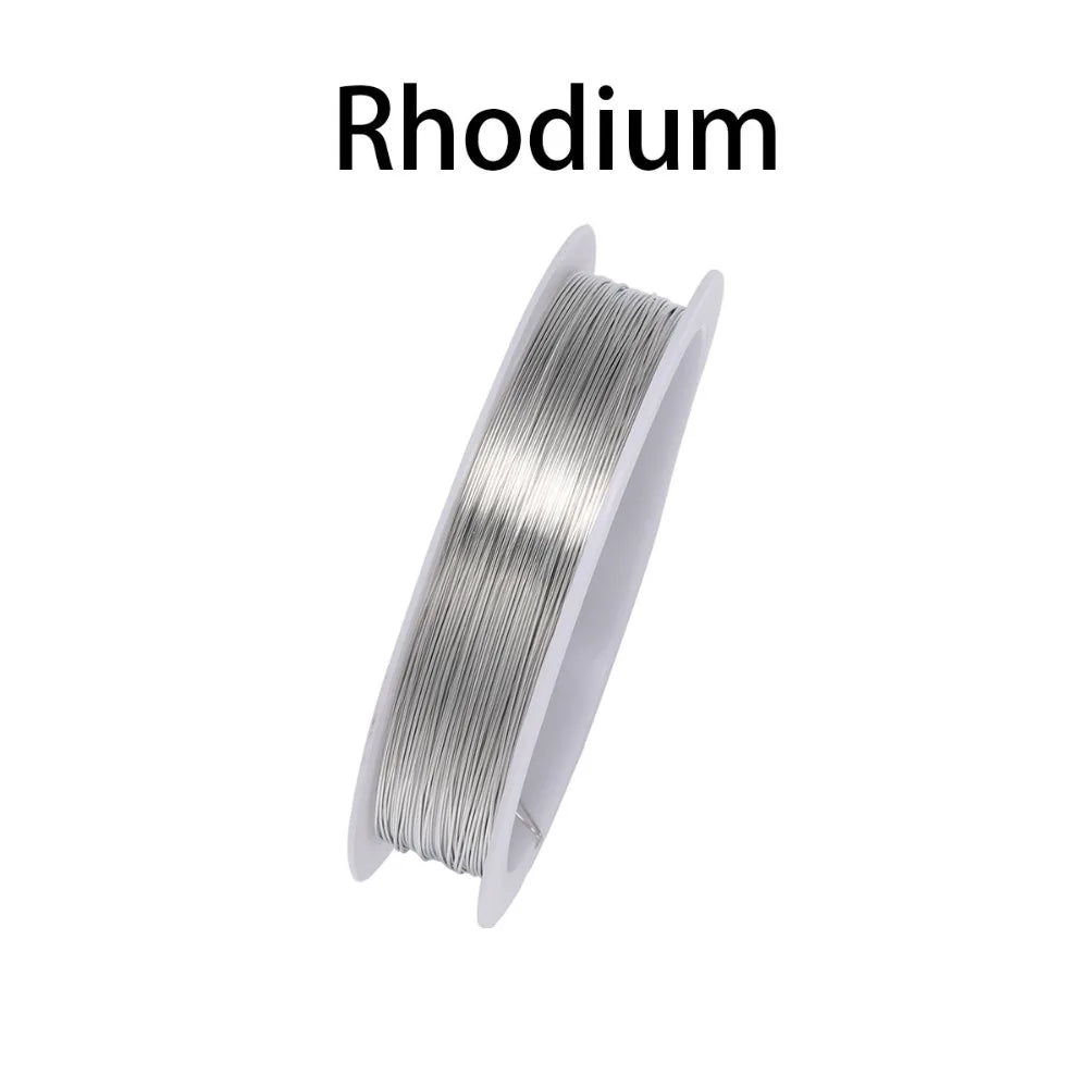 1 Roll 0.2/0.3/0.4/0.5/0.6/0.7/0.8/1mm Sturdy Copper Wire Beading Wire For Bracelet Necklace DIY Jewelry Making Accessories