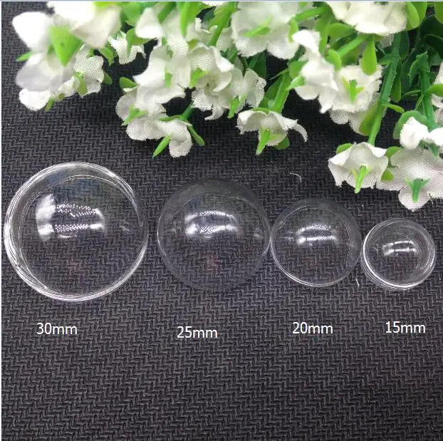 10piece 6-40mm Hollow Glass Ball With One Hole Round Bubble Vial Glass Globe Orbs Jewelry Findings Glass Locket Accessories