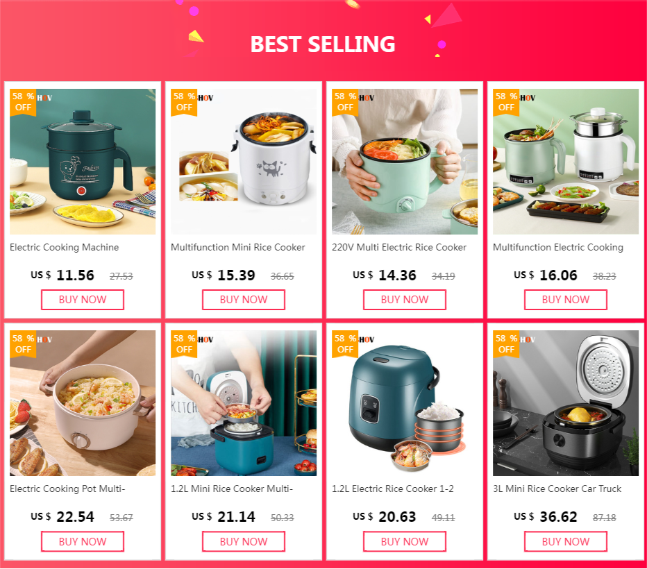 Mini Electric Cooker For Home Kitchen 2 People Food Noodle Single/Double Layer Multifunction Non-stick Pan steam Cooking Machine