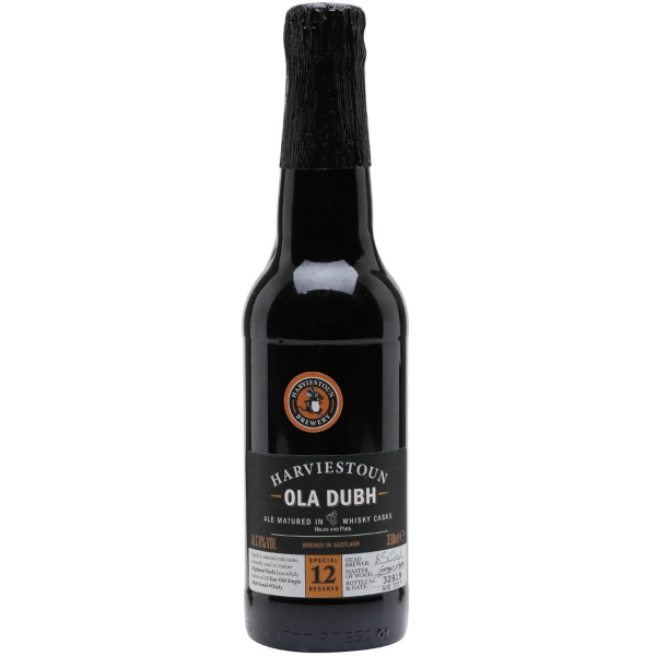 (12pk) Harviestoun Ola Dubh 12yr Whisky Barrel Aged Old Ale Beer, Scotland (330ml)