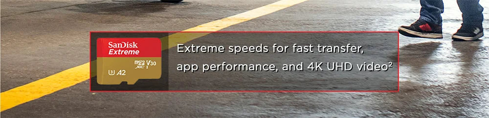 Sandisk Extreme micro Memory Card A2 U3 UHS-I Flash Cards USB3.0 4K micro SD Card for Camera GoPro DJI Nintendo Trans Flash Card