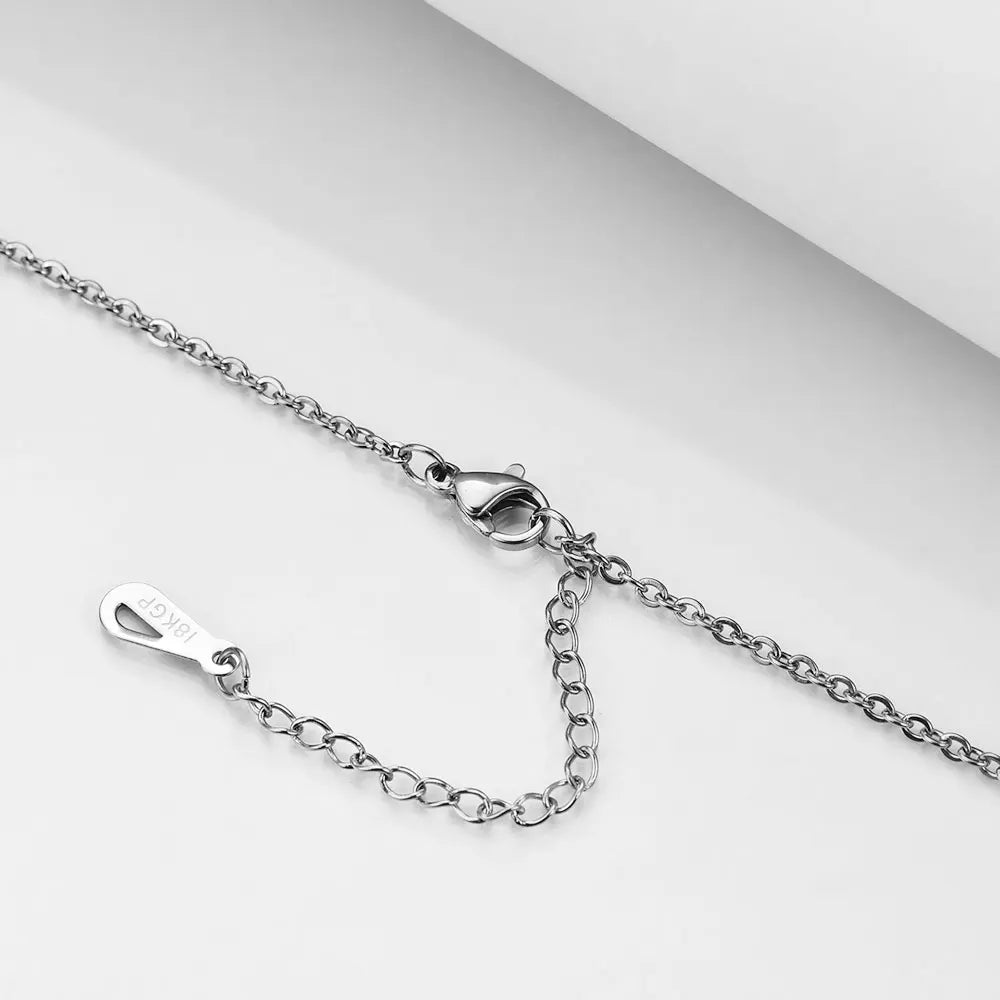 Fashion Heart Locket Pendant Necklaces for Women Openable Photo Frame Floral Stainless Steel Necklaces Family Love Collar