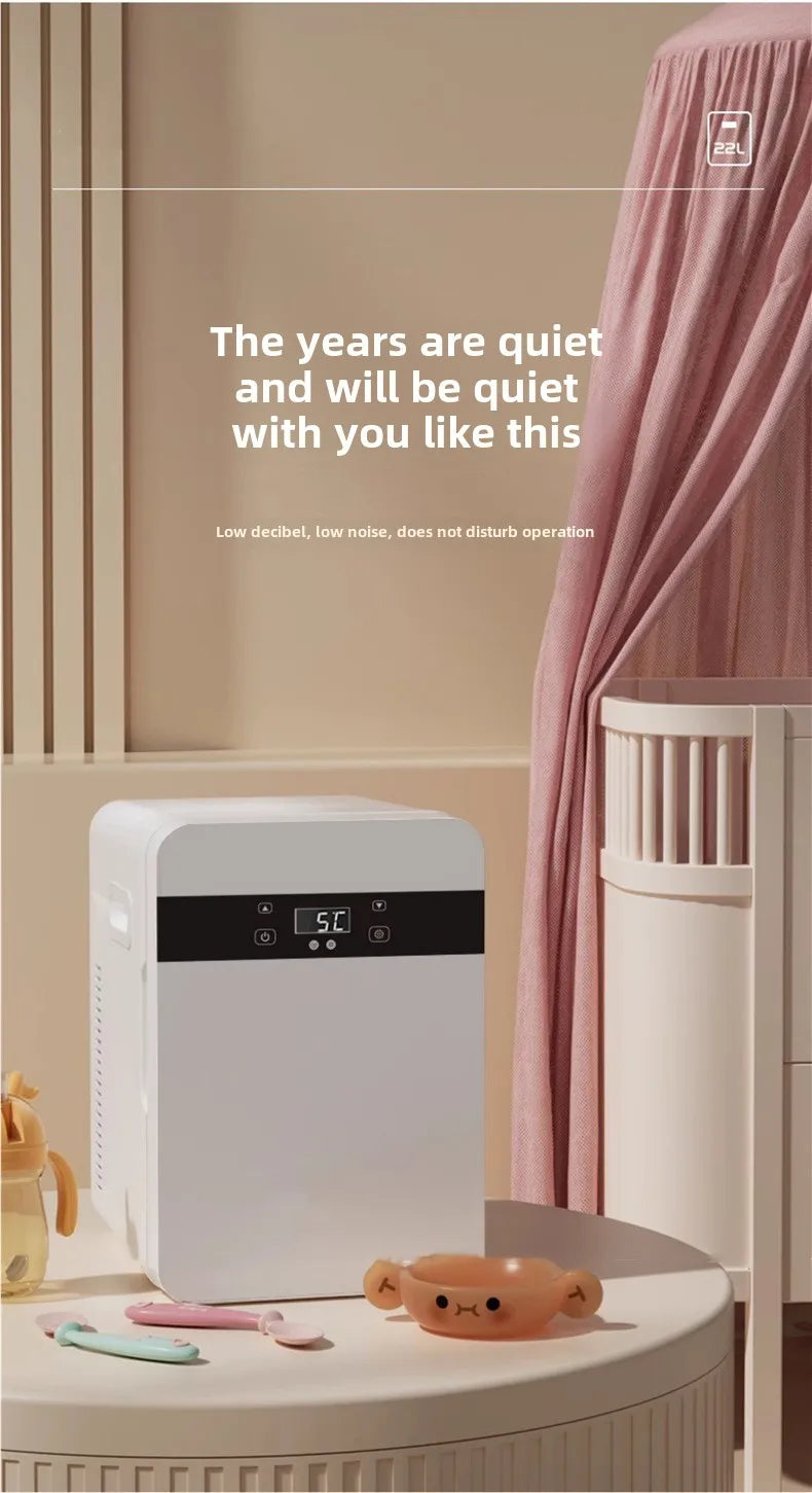 16L High-Efficiency And Energy-Saving Car Refrigerator Is Compact And Portable, Powerful And Ultra-Quiet For Outdoor Adventure