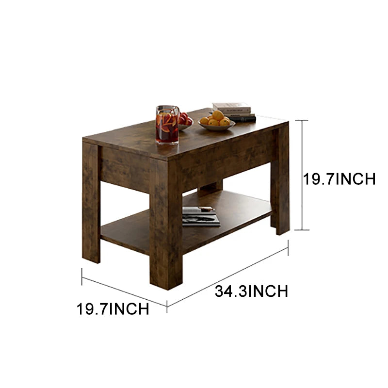 Small Modern Coffee Tables with Storage for Living Room Wood Lift Top Center Table Farmhouse