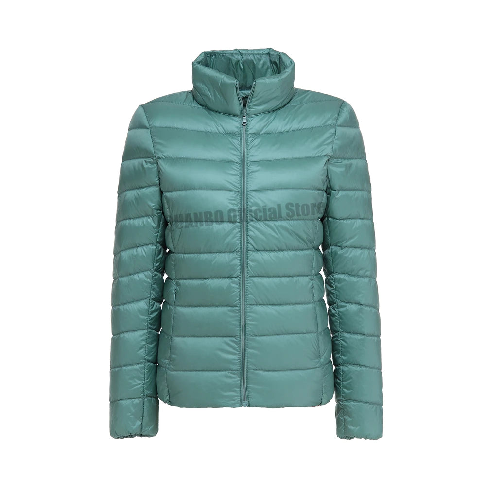 Women Spring Jacket Fashion Short Ultra Lightweight Packable Puffer Coats 15 Colors Female Down Warm Korean Slim Fit Parkas 5XL