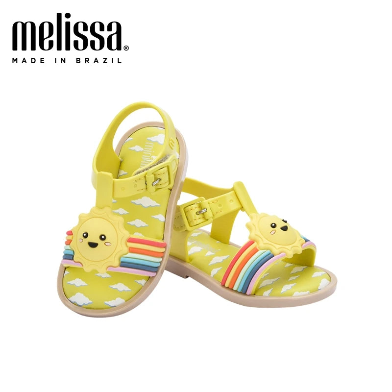 New Arrival 2025 Mini Melissa Children Sandals Hot Sale Kids Beach Shoes Big Girl and Boy Fashion Jelly Shoes