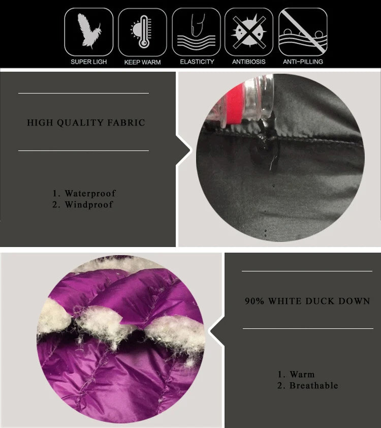 Women Puffer Jacket 15 Colors Plus Size 5XL 6XL 7XL 2025 New Spring Autumn Female Ultra Lightweight Packable Hooded Down Coats