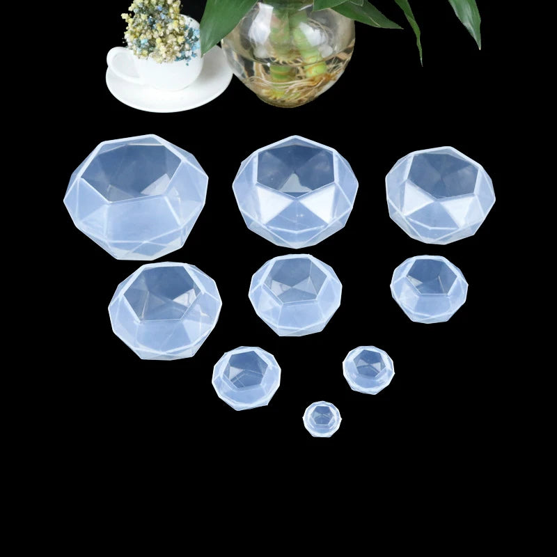 10piece 6-40mm Hollow Glass Ball With One Hole Round Bubble Vial Glass Globe Orbs Jewelry Findings Glass Locket Accessories