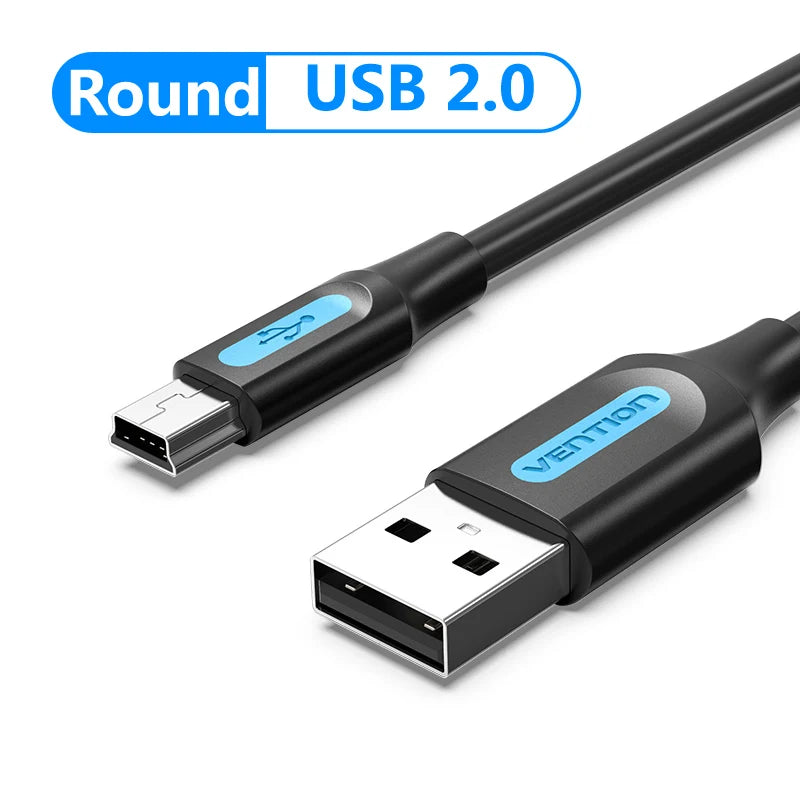 Vention Mini USB Cable Mini USB to USB Fast Data Charger Cable for MP3 MP4 Player Car DVR GPS Digital Camera HDD Mini USB 1m 3m