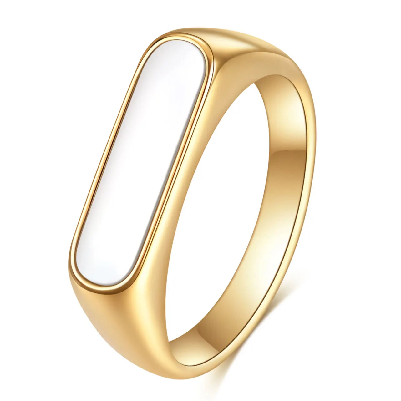 Gothic INS Signet Rings for Men Punk Black Oil Pinky Ring Gold Color Tone Stainless Steel Chunky Boys Teens Fraternal Jewelry