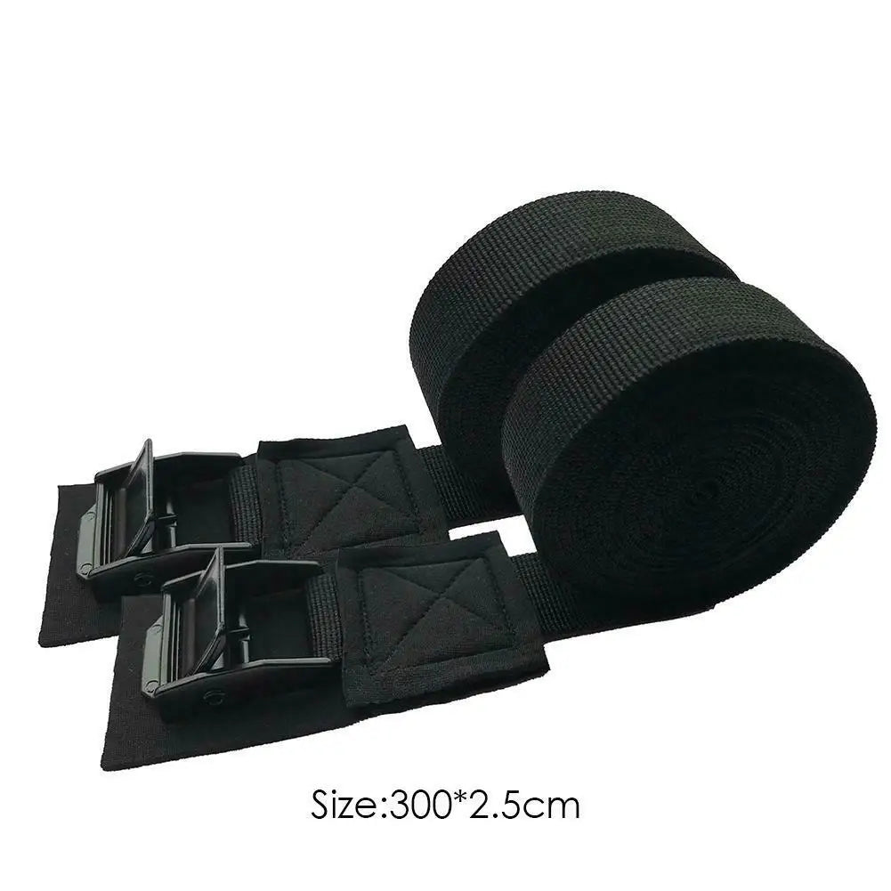 2 Pcs 250kg Car Roof Rack Kayak Cam Buckle Lashing Strap Luggage Strap Polyester Quick Release Lashing With Buckle